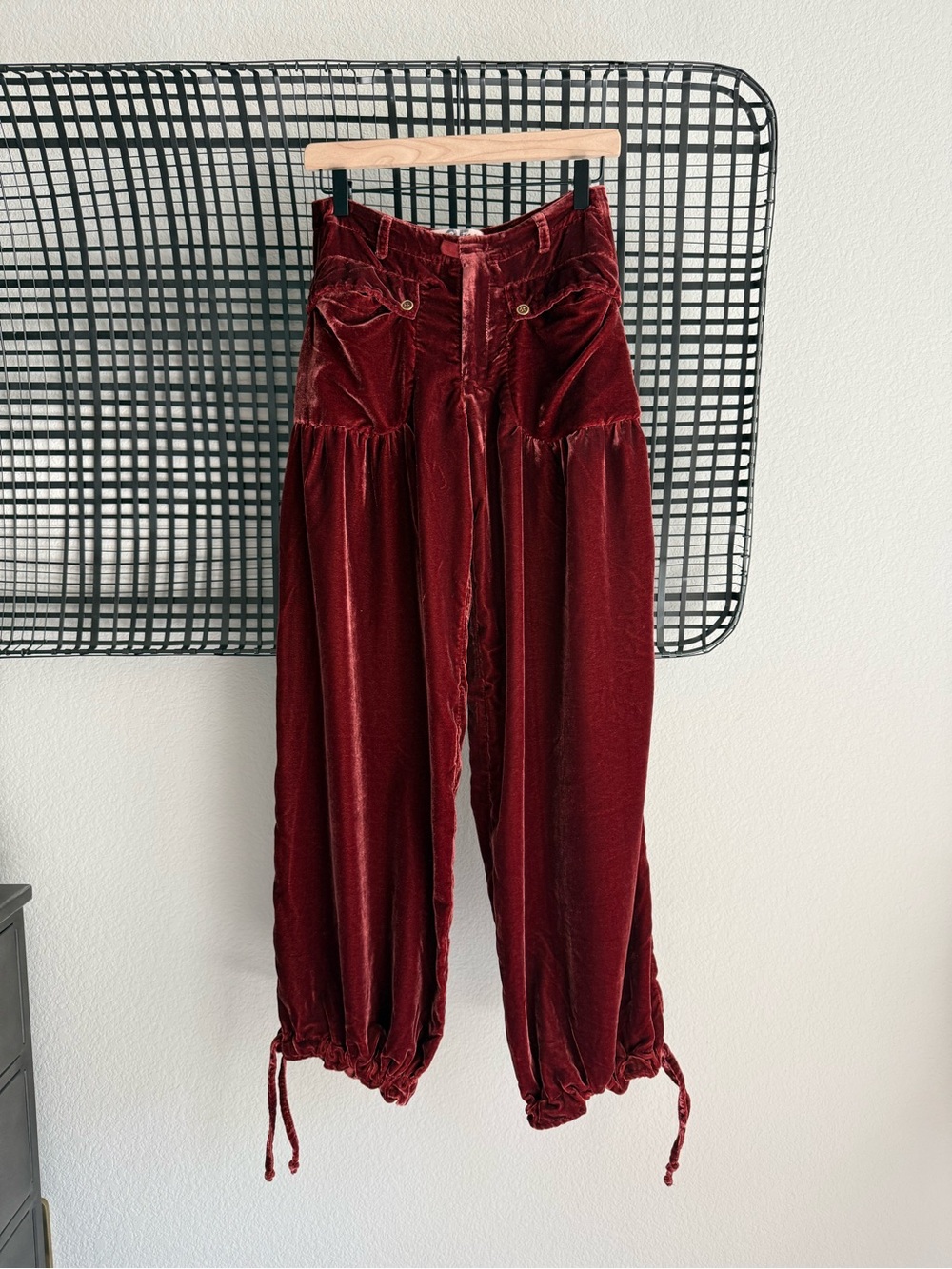 Free people we the free velvet lotus pants
